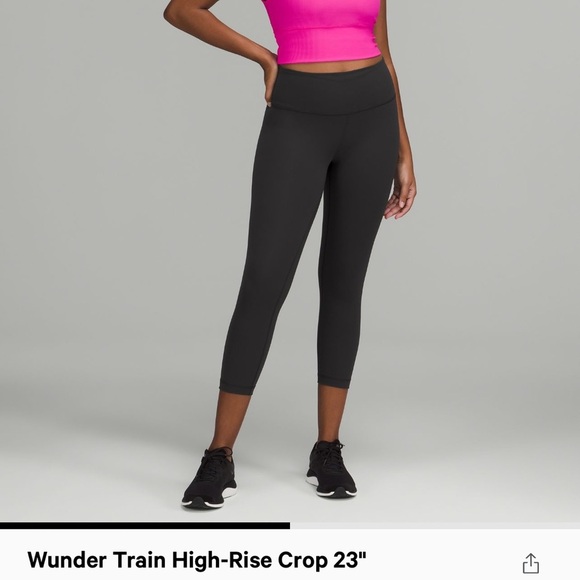 NWT lululemon wunder train high rise crop 23” - Picture 1 of 6